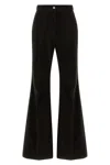 Ferragamo Velvet Trousers With Flared Leg And Belt Loops In Brown