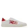Ferragamo Logo-lacing Low-cut Casual Shoes In Red