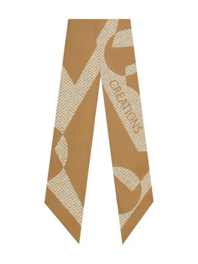 FERRAGAMO VENNA-PRINT SILK BANDEAU