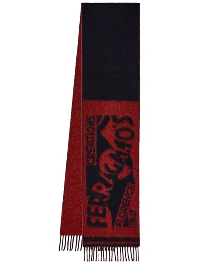 Ferragamo Venna Scarf In Red