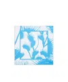 Ferragamo Venus-print Silk Scarf In Blue