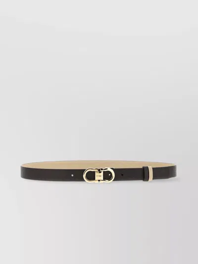 Ferragamo 'versatile Reversible Double-sided Belt' In Black