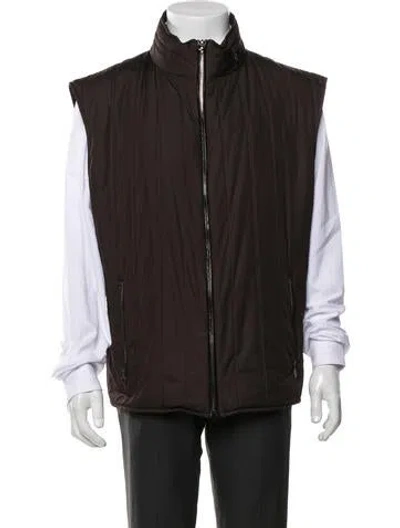 Pre-owned Ferragamo Vest In Brown