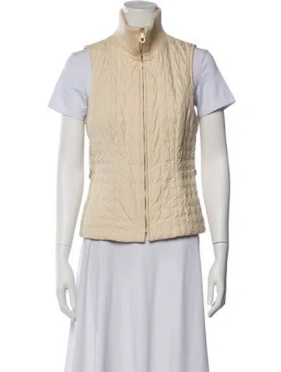 Pre-owned Ferragamo Vest In Neutral