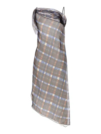 FERRAGAMO VESTIDO MIDI - MULTICOLOR