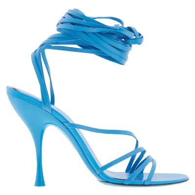 Ferragamo Victoria X5 Wrap Tie Sandals In Multi