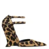 Ferragamo Vidya Leopard-print Wedge Pumps In Multi