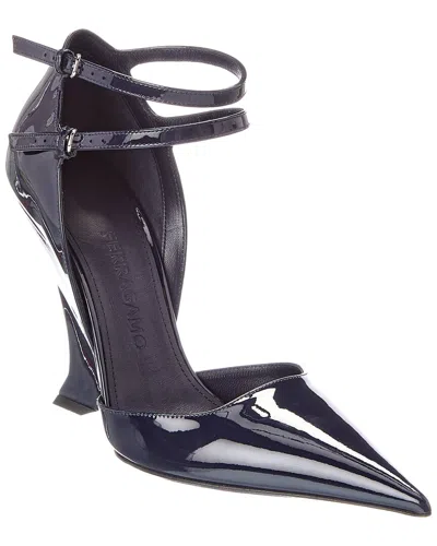 Ferragamo Vidya Patent Pump In Black
