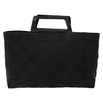 Pre-owned Ferragamo Vintage Handbag Canvas Canvas Handbag () In Black