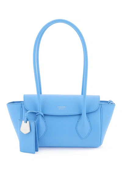 Ferragamo Vintage-inspired Light Blue Tote Handbag For Women