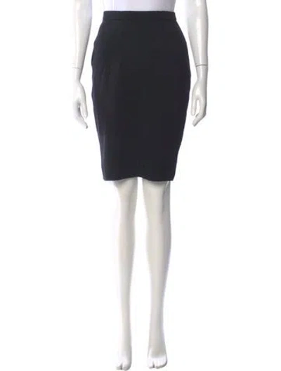 Pre-owned Ferragamo Vintage Knee-length Skirt In Black