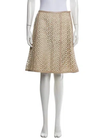 Pre-owned Ferragamo Vintage Knee-length Skirt In Neutral