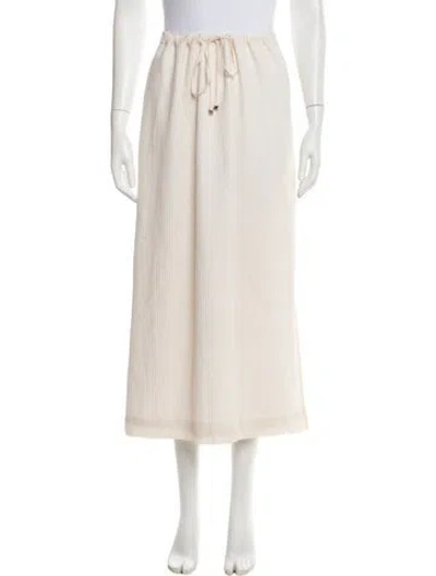 Pre-owned Ferragamo Vintage Midi Length Skirt In Neutral