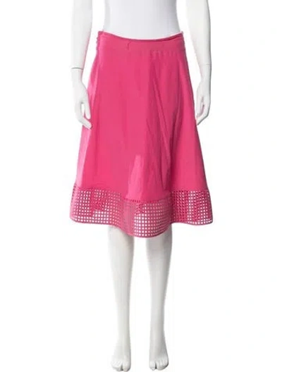 Pre-owned Ferragamo Vintage Midi Length Skirt In Pink
