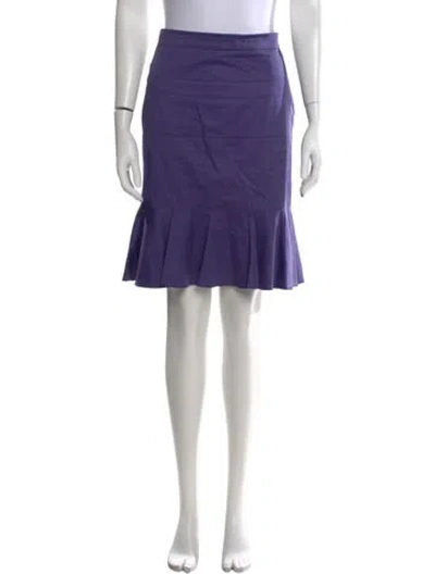 Pre-owned Ferragamo Vintage Mini Skirt In Purple