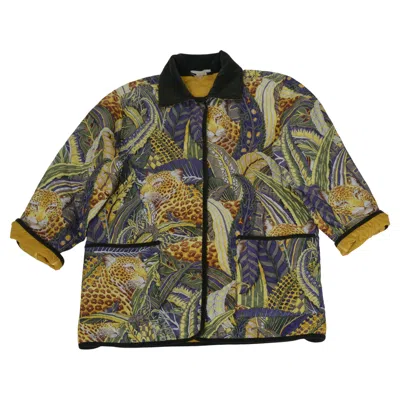 Pre-owned Ferragamo Vintage Salvatore  Iconic Leopard Print Quilted Jacket, Multiple Colors In Brown