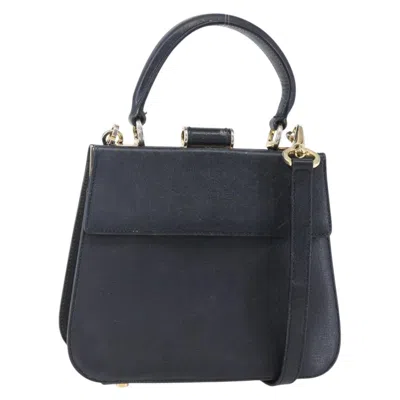 Pre-owned Ferragamo Vintage Shoulder Bag Leather Leather Shoulder Bag Bag () In Black