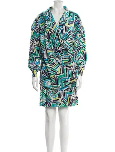 Pre-owned Ferragamo Vintage Silk Skirt Set In Multi