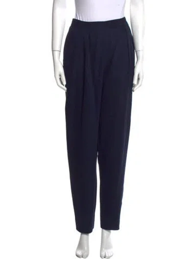 Pre-owned Ferragamo Vintage Straight Leg Pants In Blue