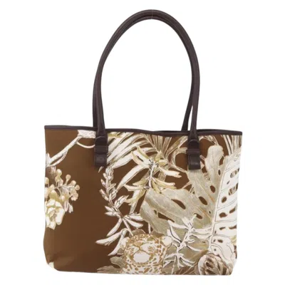 Pre-owned Ferragamo Vintage Tote Bag Canvas Canvas Tote Bag Bag () In Brown