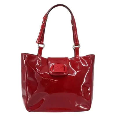 Pre-owned Ferragamo Vintage Tote Bag Patent Leather Patent_leather Tote Bag Bag () In Red