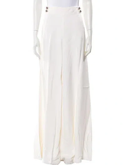 Pre-owned Ferragamo Vintage Wide Leg Pants In Neutral