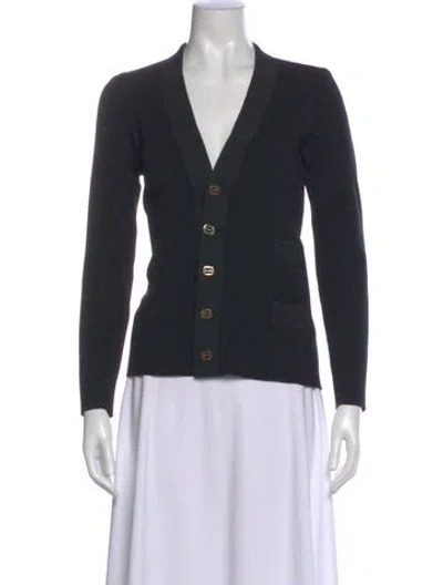 Pre-owned Ferragamo Vintage Wool Sweater In Blue