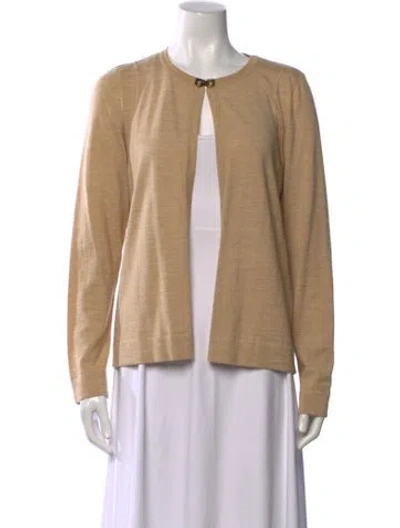 Pre-owned Ferragamo Vintage Wool Sweater In Neutrals