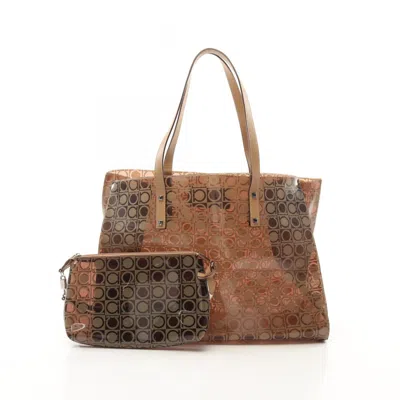 Pre-owned Ferragamo Vinyl Leather Tote Bag ()