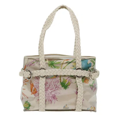Pre-owned Ferragamo Vinyl Tote Bag () In Beige