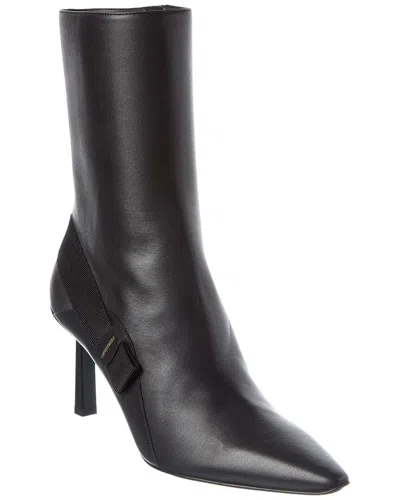 FERRAGAMO FERRAGAMO VIRGILIA LEATHER BOOTIE