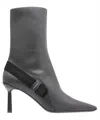 Ferragamo 85mm Vara-bow Leather Ankle Boots In Black