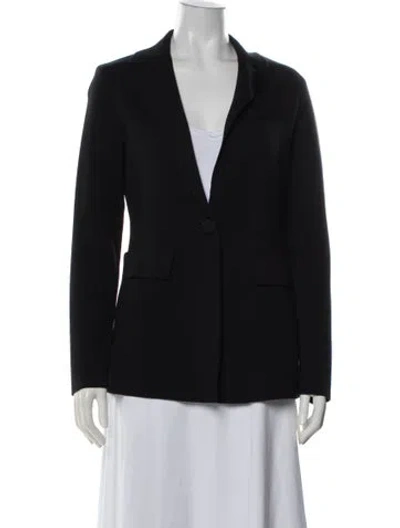 Pre-owned Ferragamo Virgin Wool Blazer In Blue