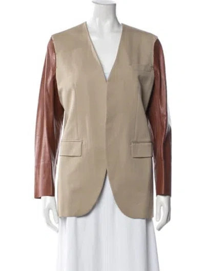 Pre-owned Ferragamo Virgin Wool Blazer In Brown