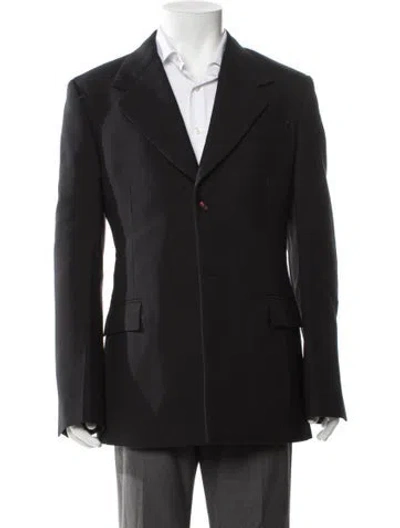 Pre-owned Ferragamo Virgin Wool Blazer In Gray