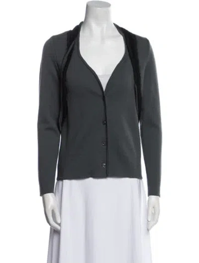 Pre-owned Ferragamo Virgin Wool Blazer In Gray