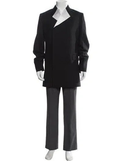 Pre-owned Ferragamo Virgin Wool Blazer In Gray