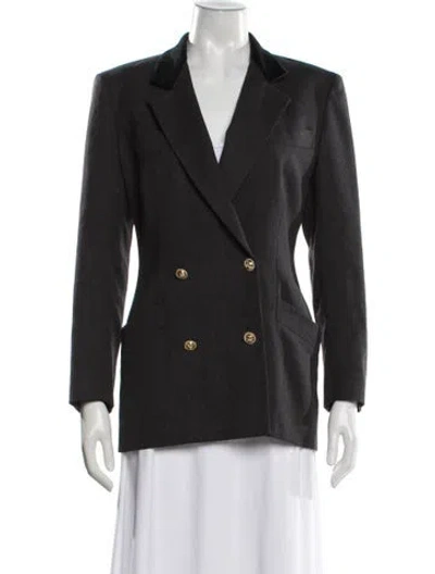 Pre-owned Ferragamo Virgin Wool Blazer In Gray