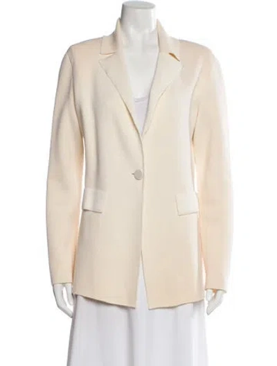 Pre-owned Ferragamo Virgin Wool Blazer In Neutral