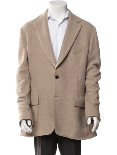 Pre-owned Ferragamo Virgin Wool Blazer In Neutrals