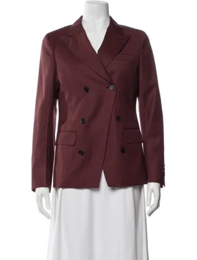 Pre-owned Ferragamo Virgin Wool Blazer W/ Tags In Red