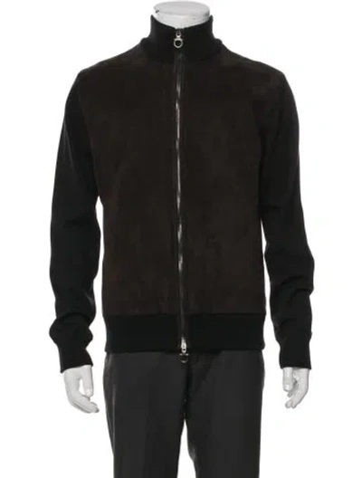 Pre-owned Ferragamo Virgin Wool Bomber Jacket In Multi
