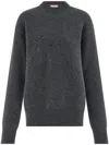 Ferragamo Woman Crew Neck Sweater In Grau
