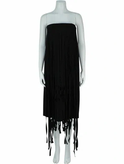Pre-owned Ferragamo Virgin Wool Dress W/ Tags In Black