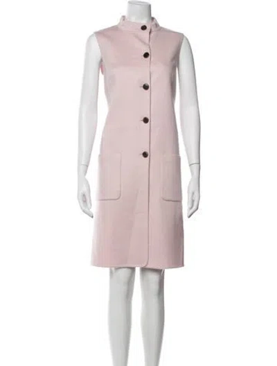 Pre-owned Ferragamo Virgin Wool Jacket In Pink