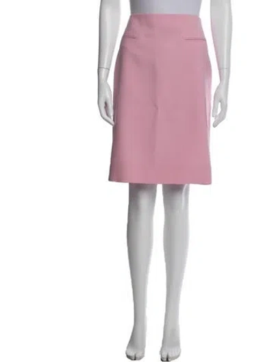Pre-owned Ferragamo Virgin Wool Mini Skirt In Purple