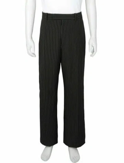 Pre-owned Ferragamo Virgin Wool Pants W/ Tags In Black