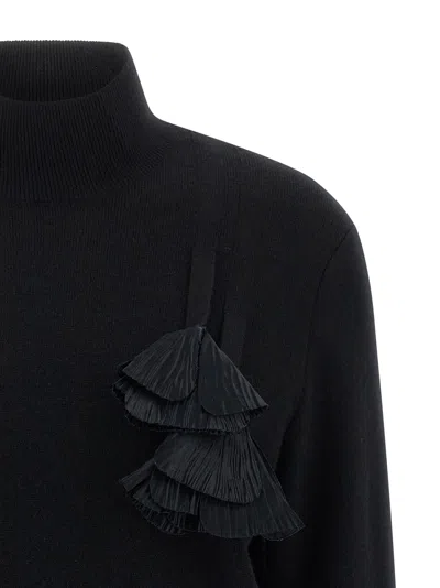Ferragamo Virgin Wool Women's Cardigan In Black