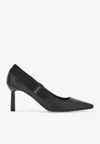 Ferragamo Vissia 70 Nappa Leather Pumps In Black