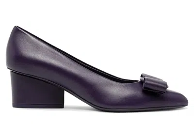 Pre-owned Ferragamo Viva 55 Pumps (women's) Sneakers In Purple